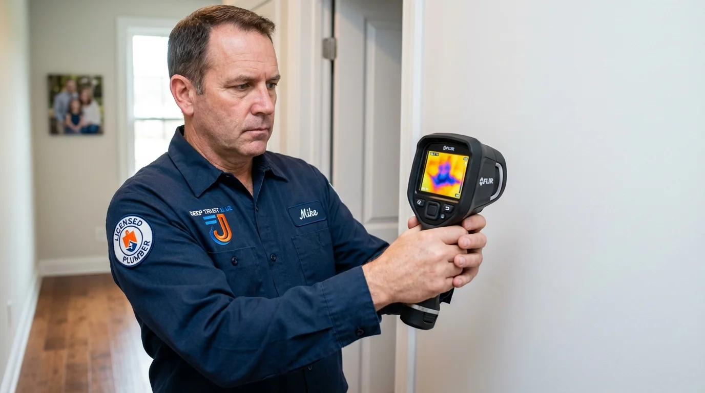 Thermal imaging leak detection by Johns Plumbing LLC in South Holland